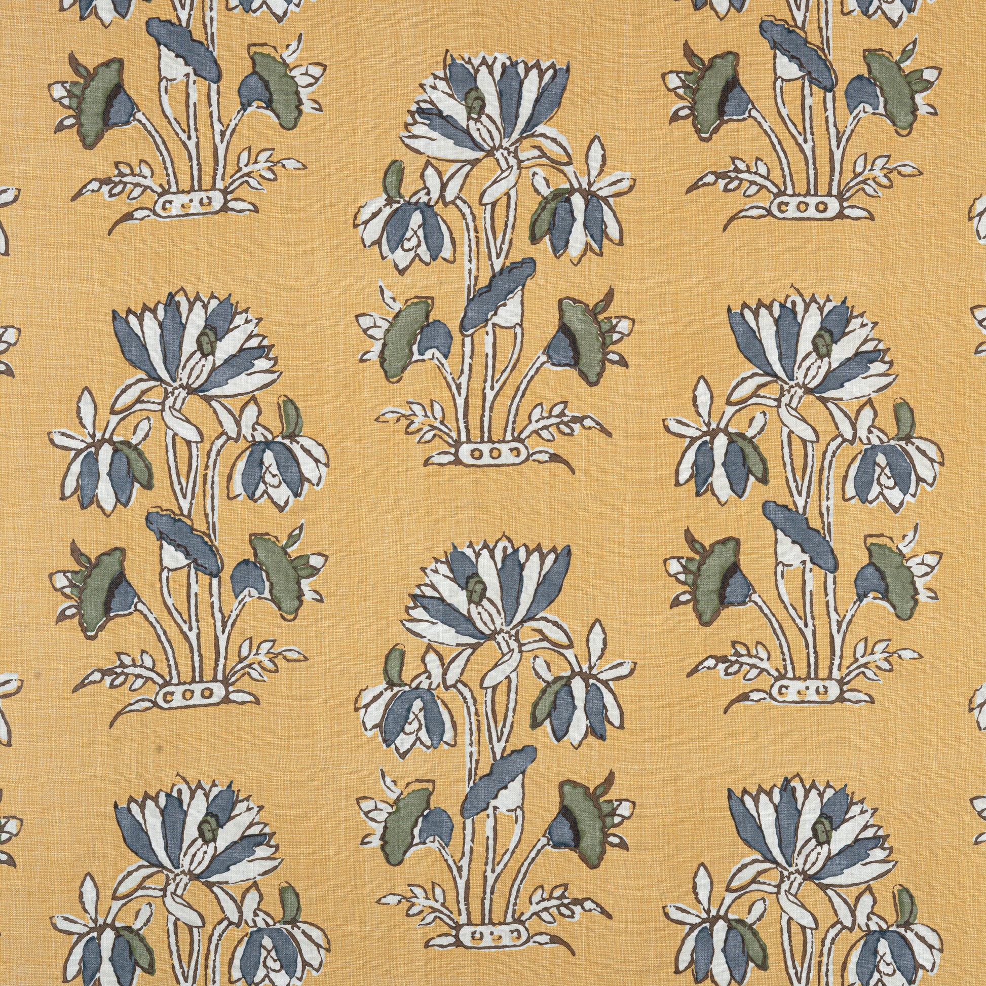 Buy samples of F913202 Lily Flower Printed Mesa Thibaut Fabrics