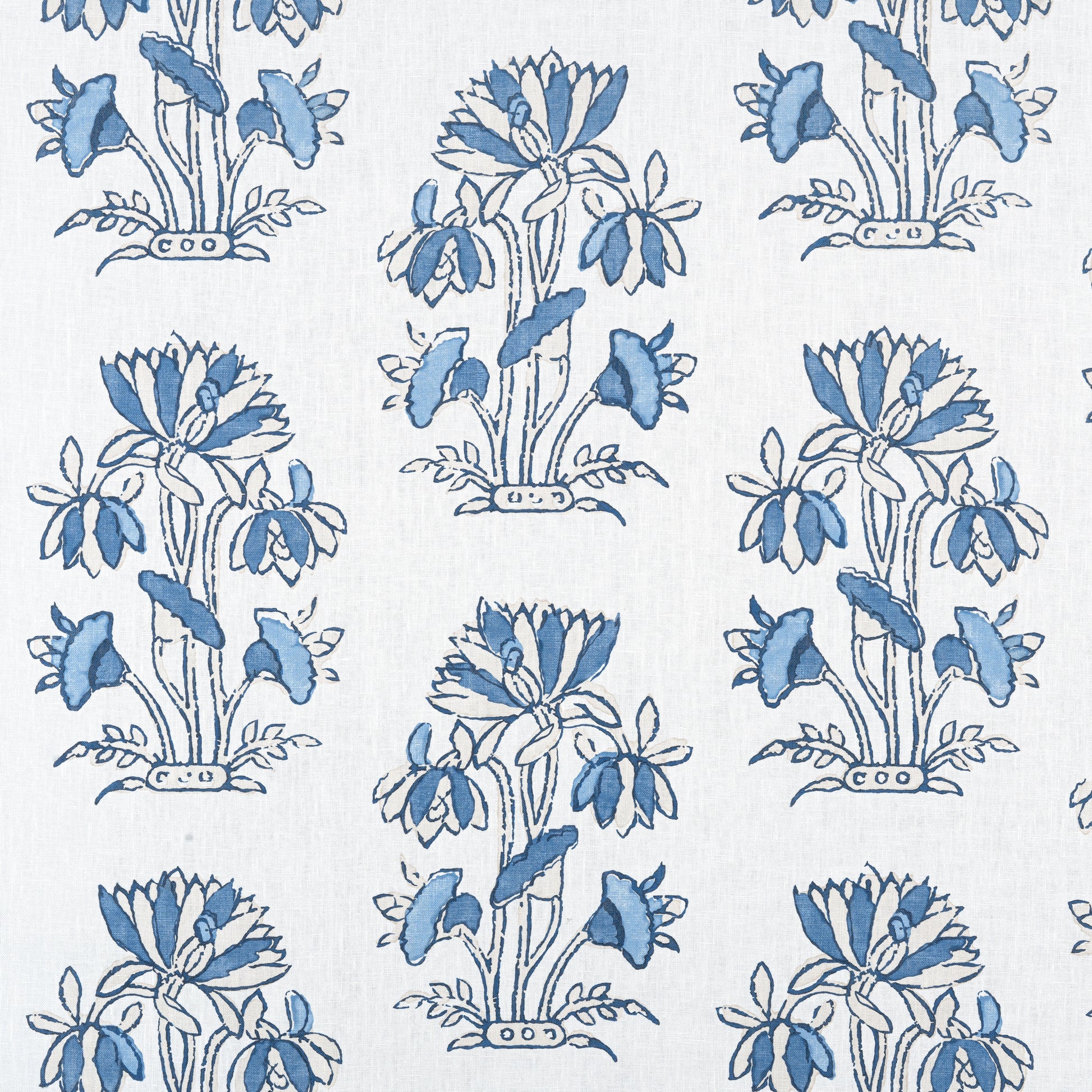 Buy samples of F913204 Lily Flower Printed Mesa Thibaut Fabrics