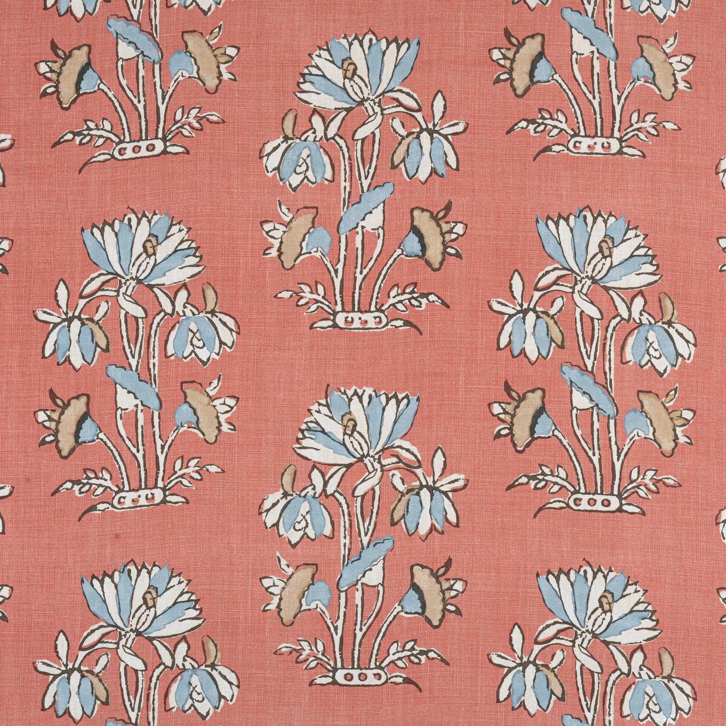 Buy samples of F913205 Lily Flower Printed Mesa Thibaut Fabrics