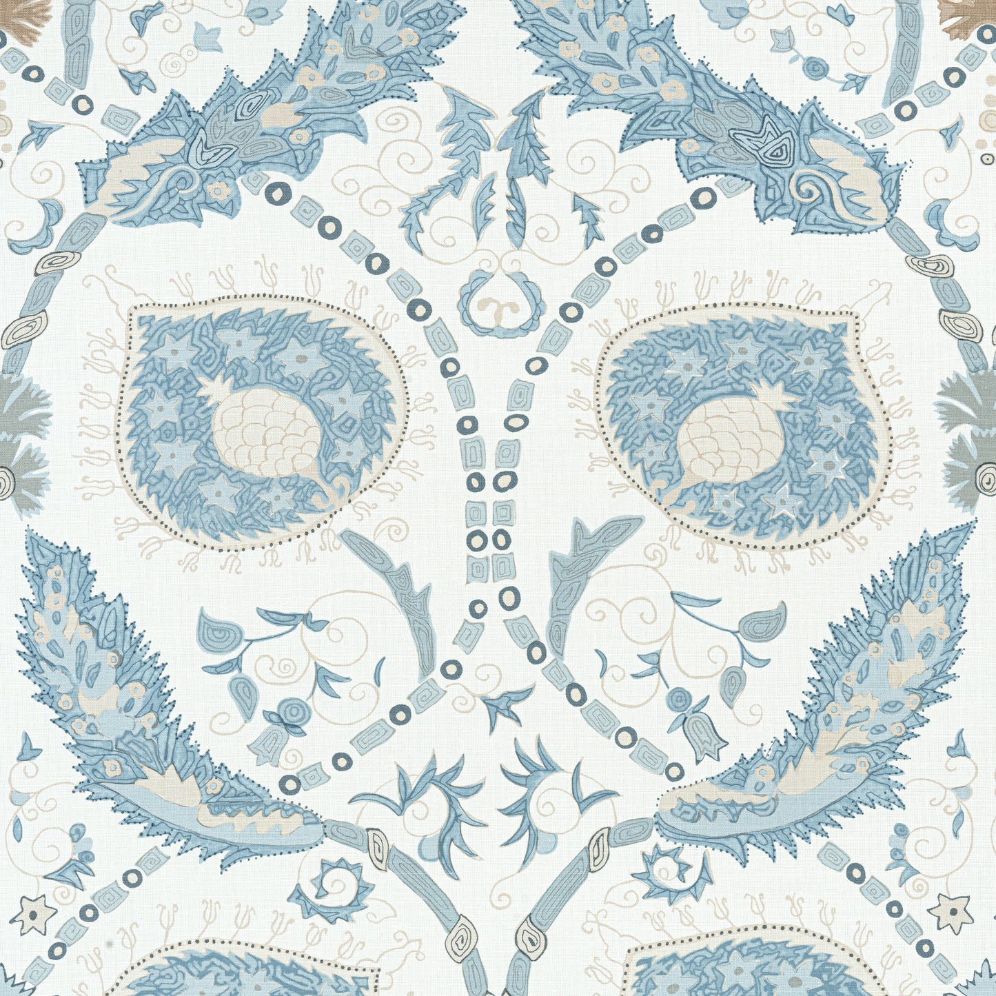 Buy samples of F913215 Lewis Printed Mesa Thibaut Fabrics