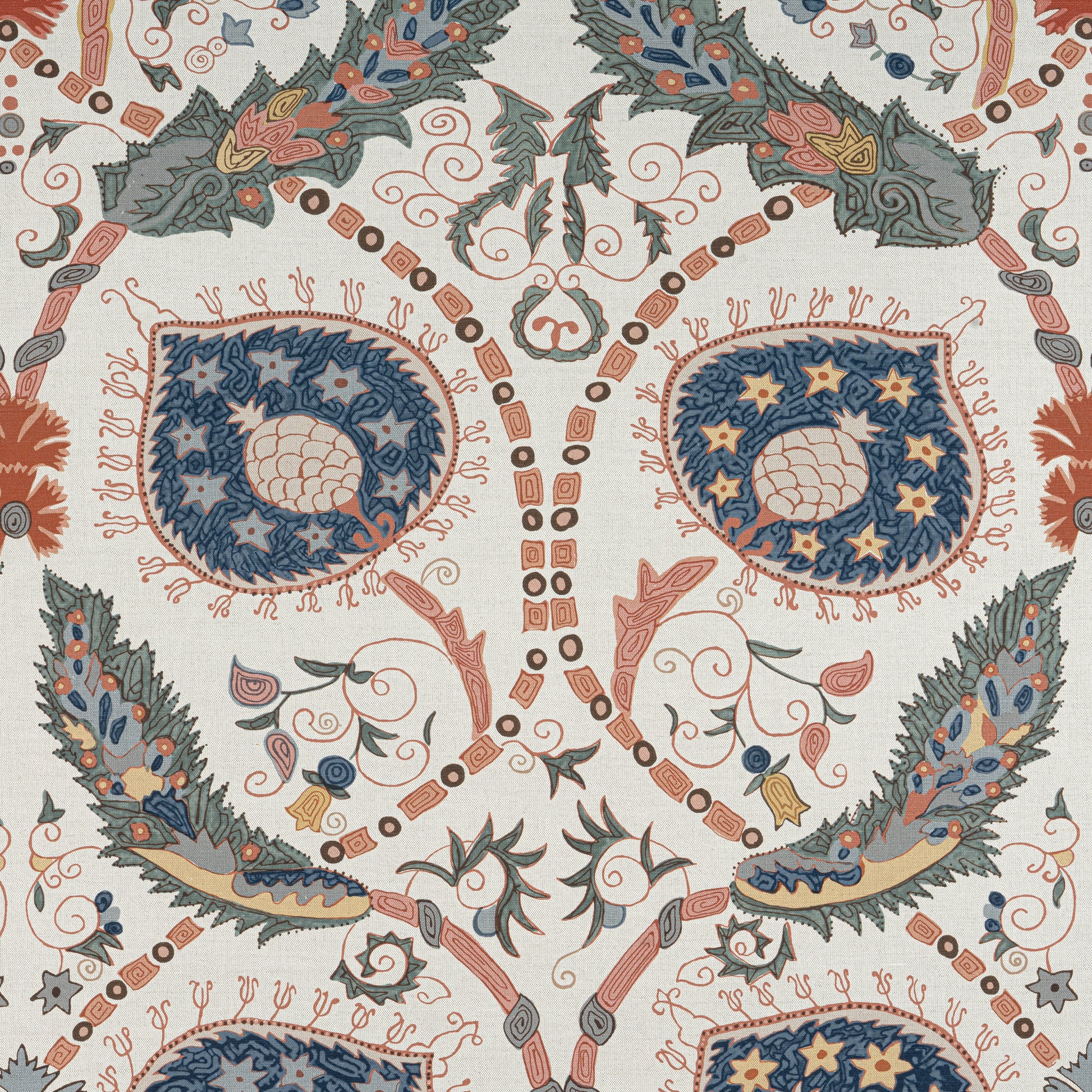 Buy samples of F913219 Lewis Printed Mesa Thibaut Fabrics
