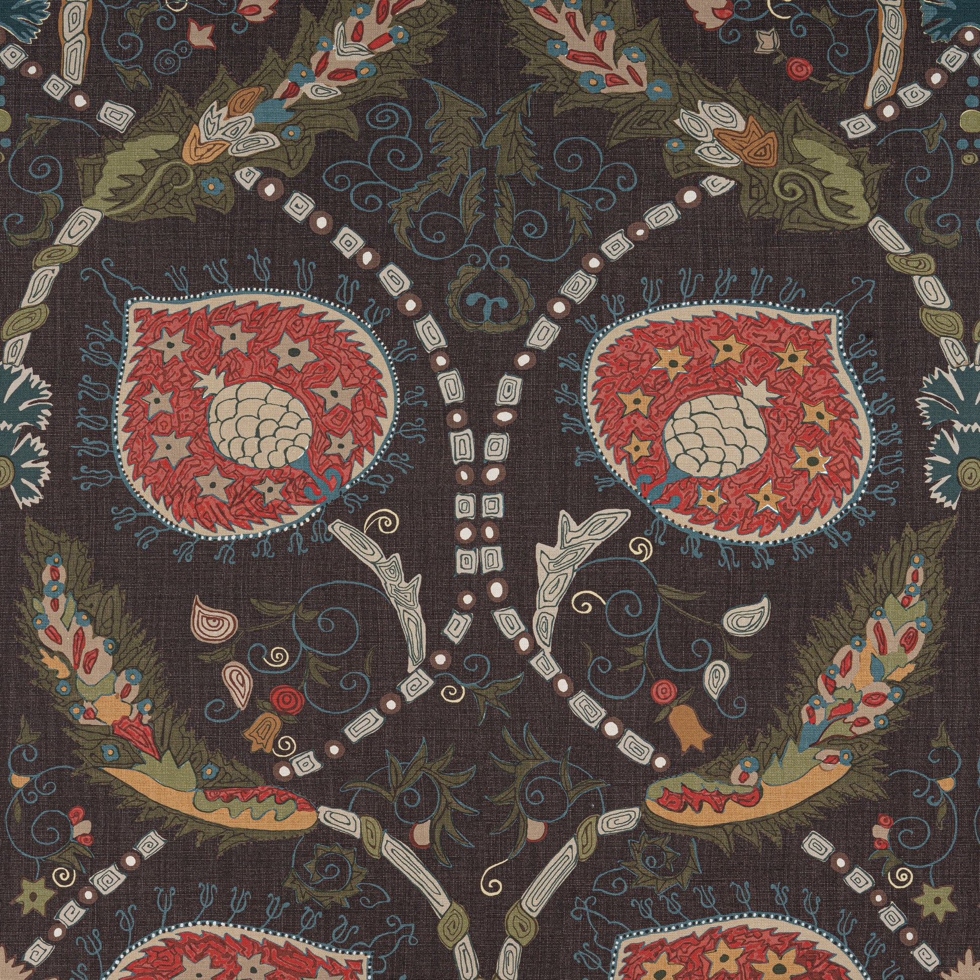 Buy samples of F913220 Lewis Printed Mesa Thibaut Fabrics