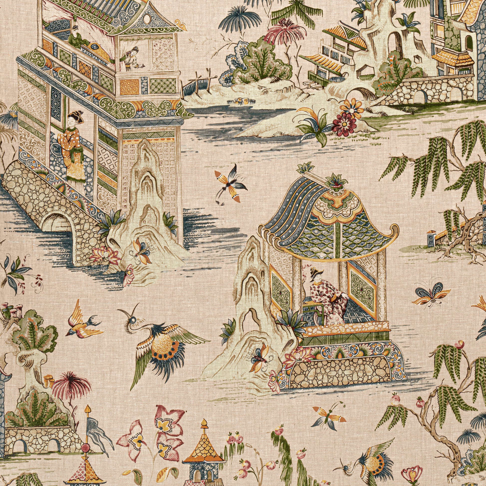 Purchase Thibaut Fabric Item# F913616 pattern name Grand Palace color Blush