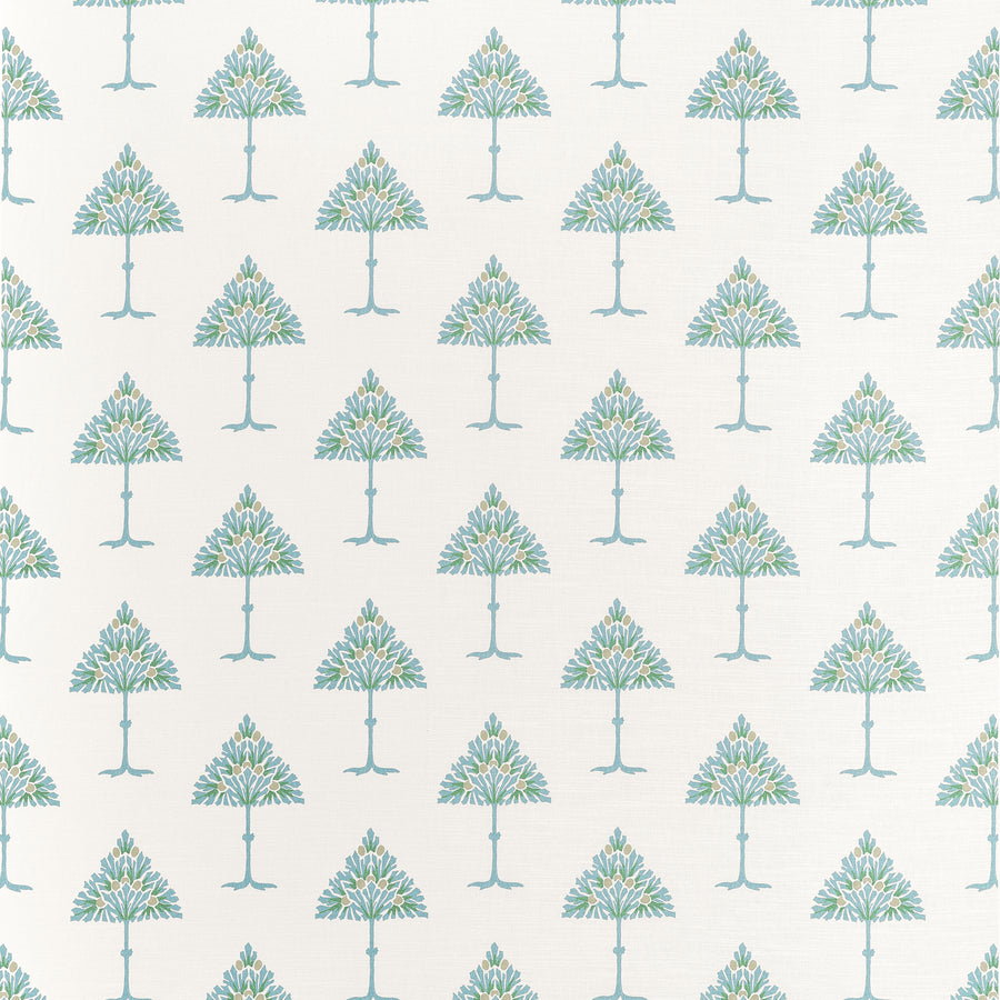 Purchase Thibaut Fabric SKU F914613 pattern name May Tree color name Spa Blue.