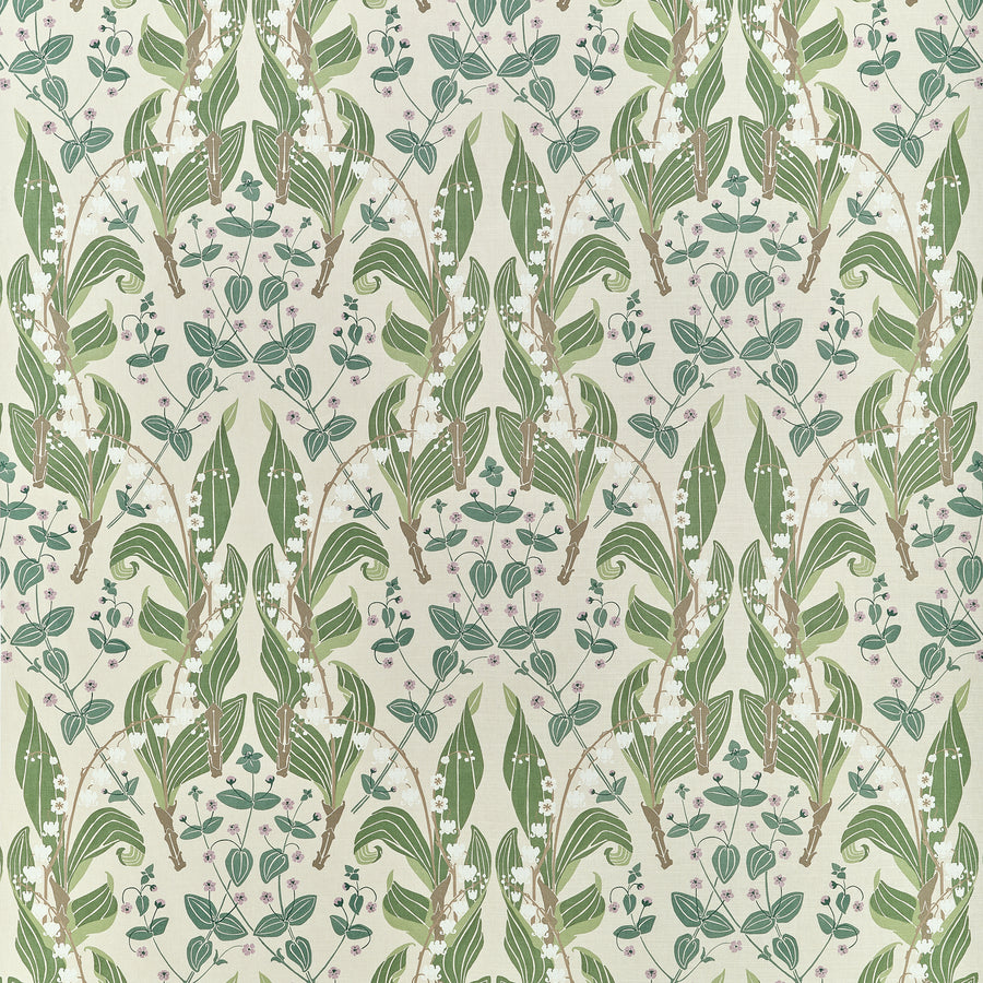 Select Thibaut Fabric Item F914619 pattern name Harbor Springs color name Sage and Green.