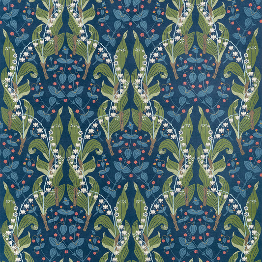 View Thibaut Fabric Item F914621 pattern name Harbor Springs color name Navy.