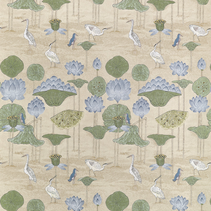 Shop Thibaut Fabric Pattern# F914638 pattern name Malea color name Sage and Blue.