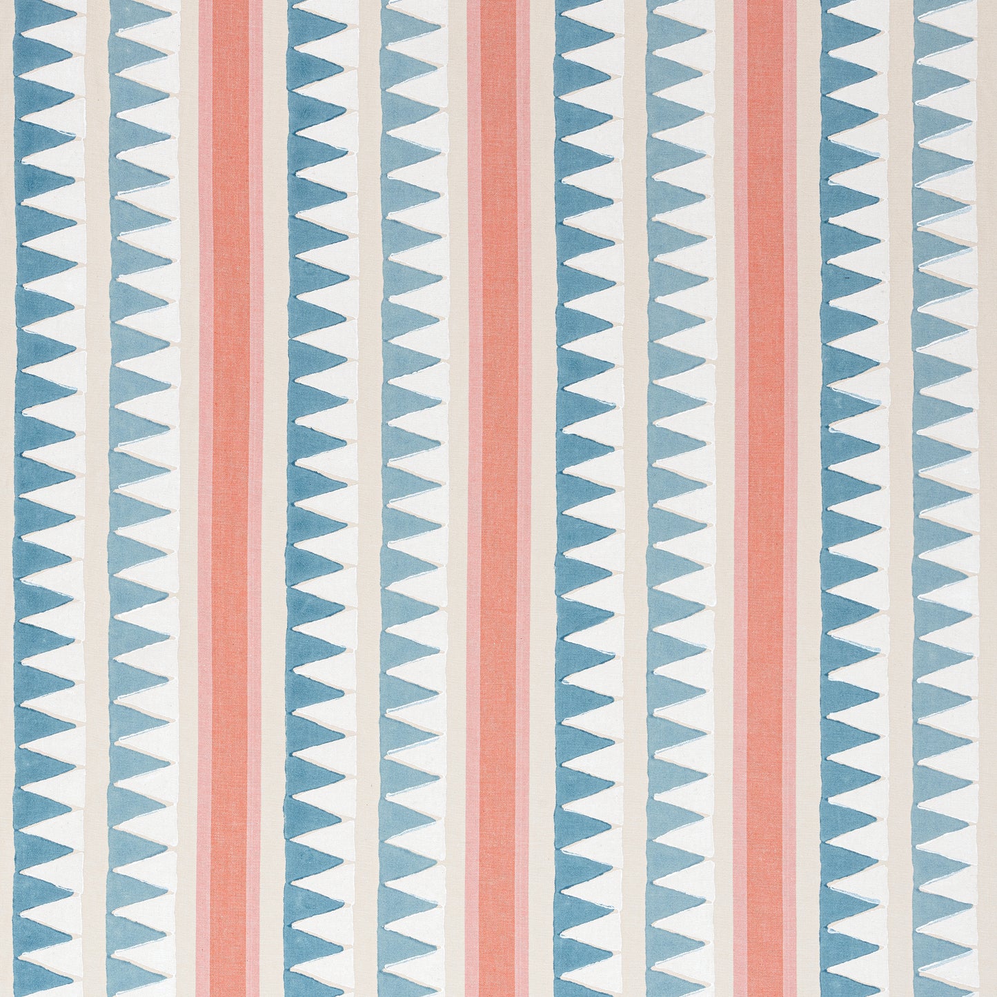 Purchase Thibaut Fabric Pattern# F916237 pattern name Lomita Stripe color French Blue and Coral