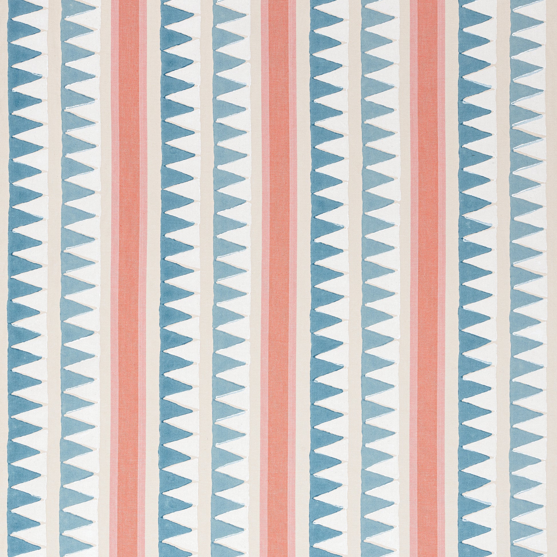 Purchase Thibaut Fabric Pattern# F916237 pattern name Lomita Stripe color French Blue and Coral