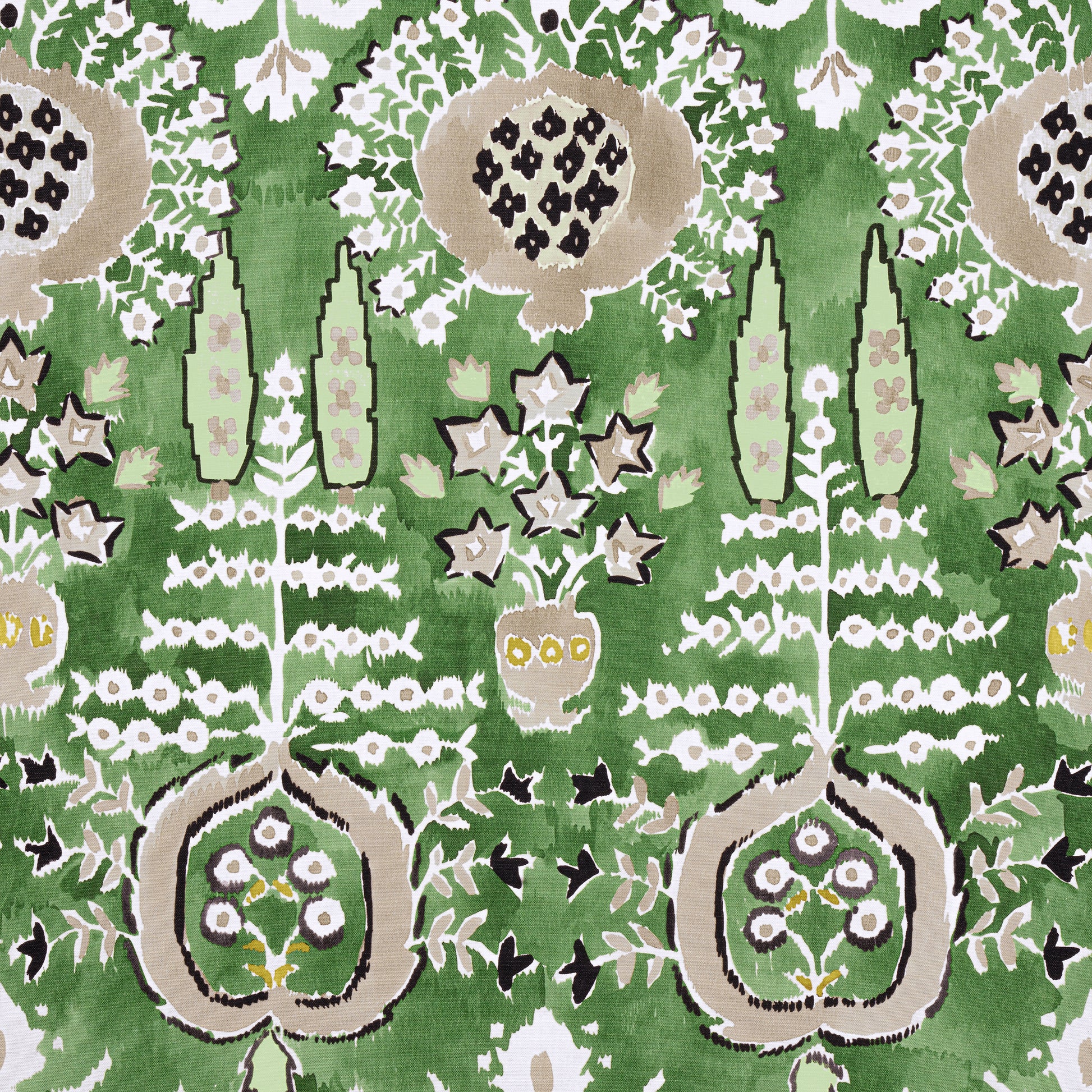 Purchase Thibaut Fabric Product# F916242 pattern name Mendoza Suzani color Green