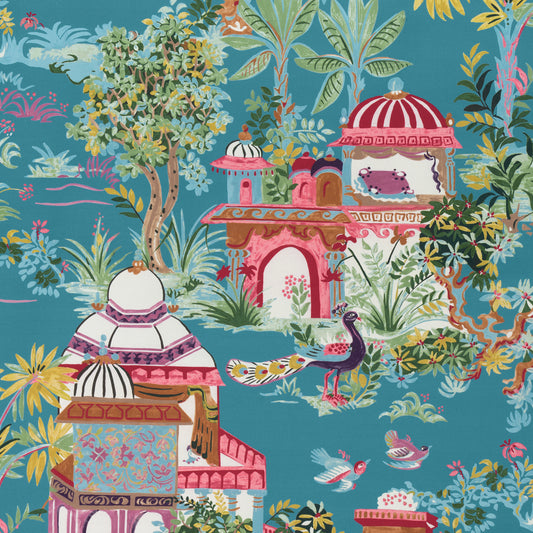 Purchase Thibaut Fabric Item F920822 pattern name Mystic Garden color Teal
