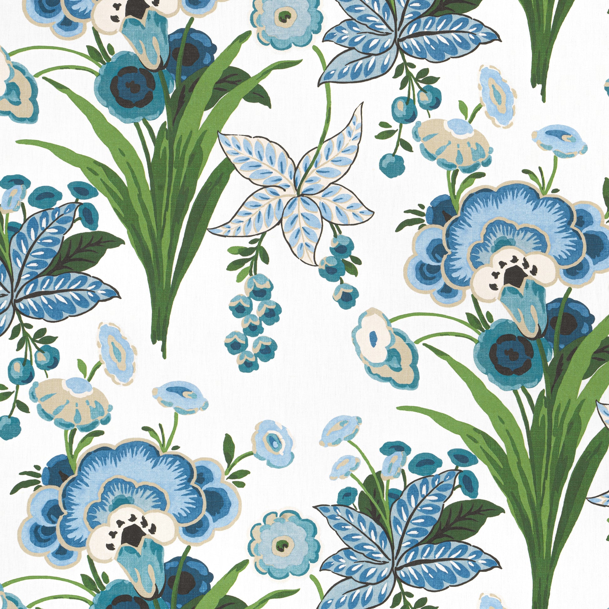 Purchase Thibaut Fabric SKU F920851 pattern name Pasadena color Blue and Green