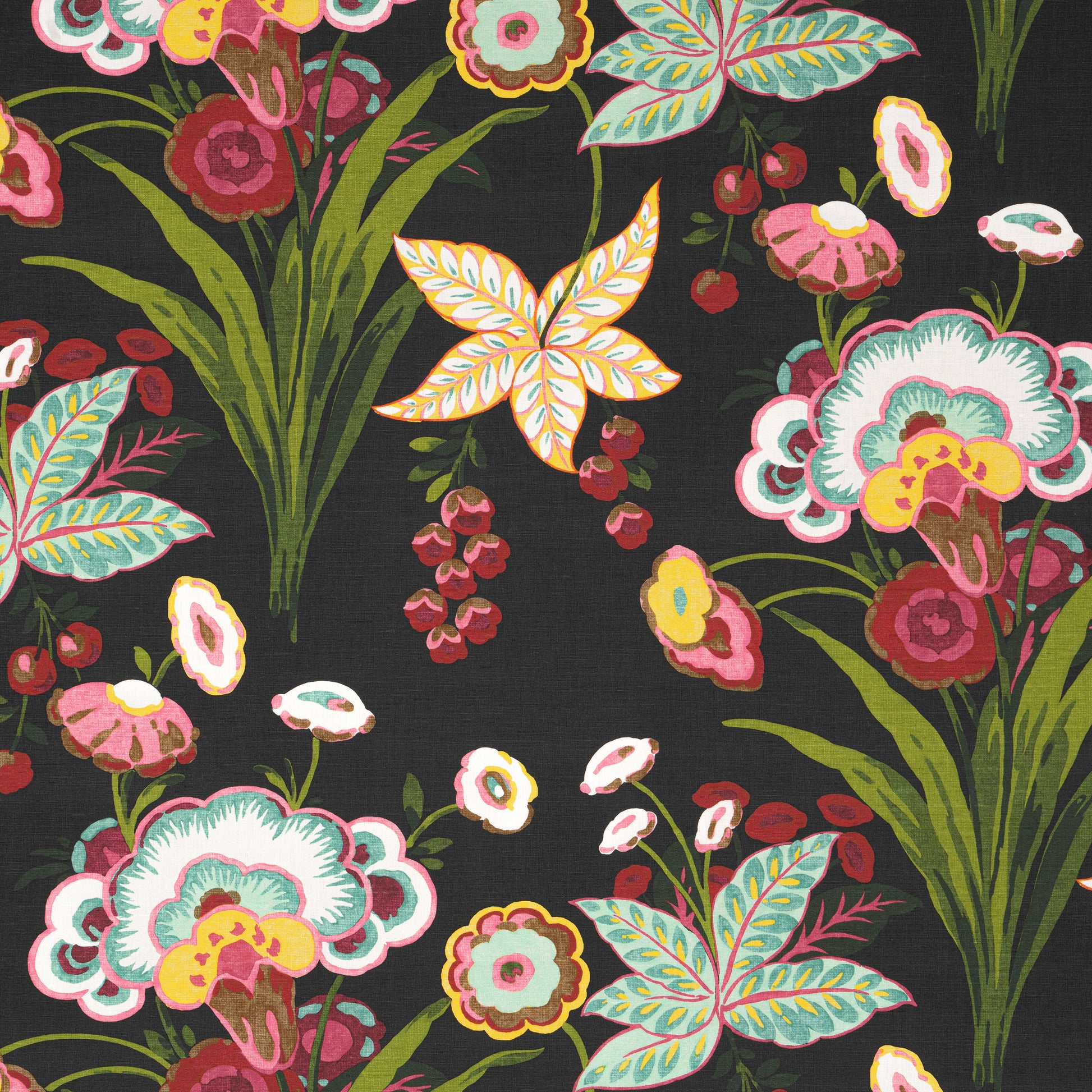 Purchase Thibaut Fabric Item# F920853 pattern name Pasadena color Black