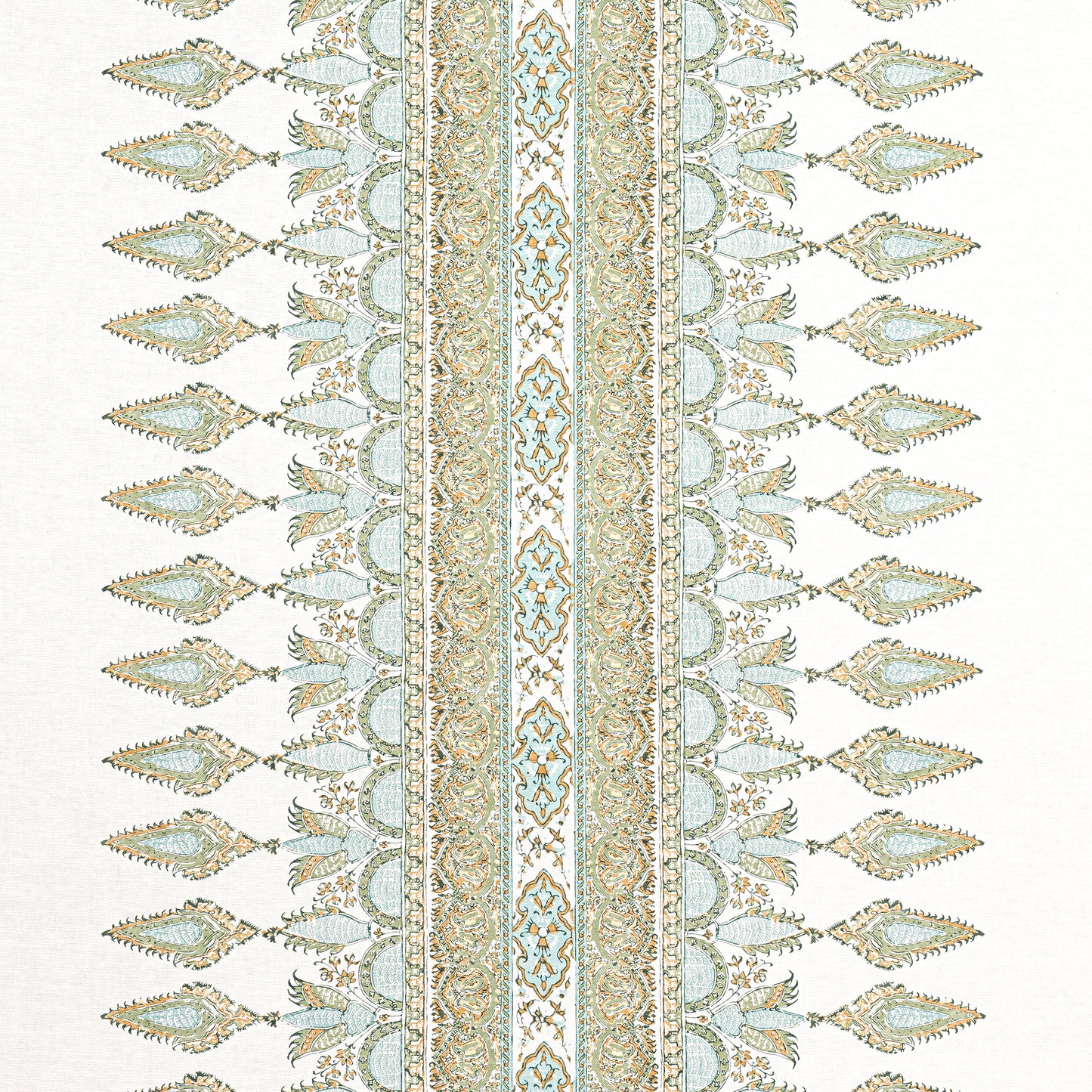 Purchase Thibaut Fabric Pattern number F936408 pattern name Akola Stripe color Seaglass and Gold