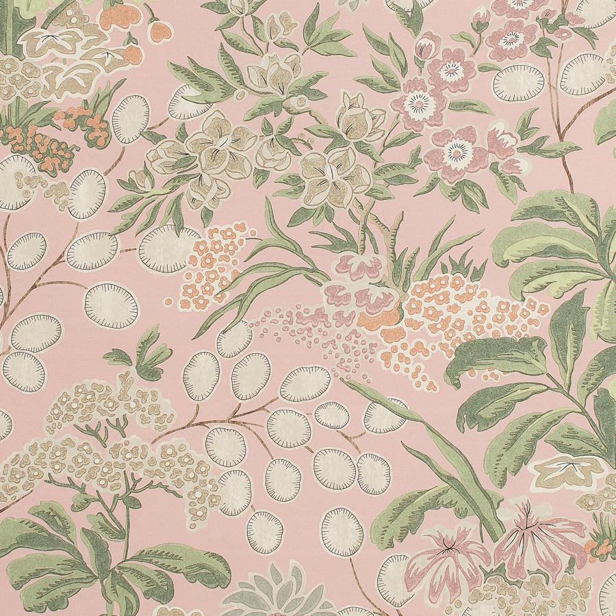 Purchase Thibaut Fabric Product# F942036 pattern name Meadow color Blush