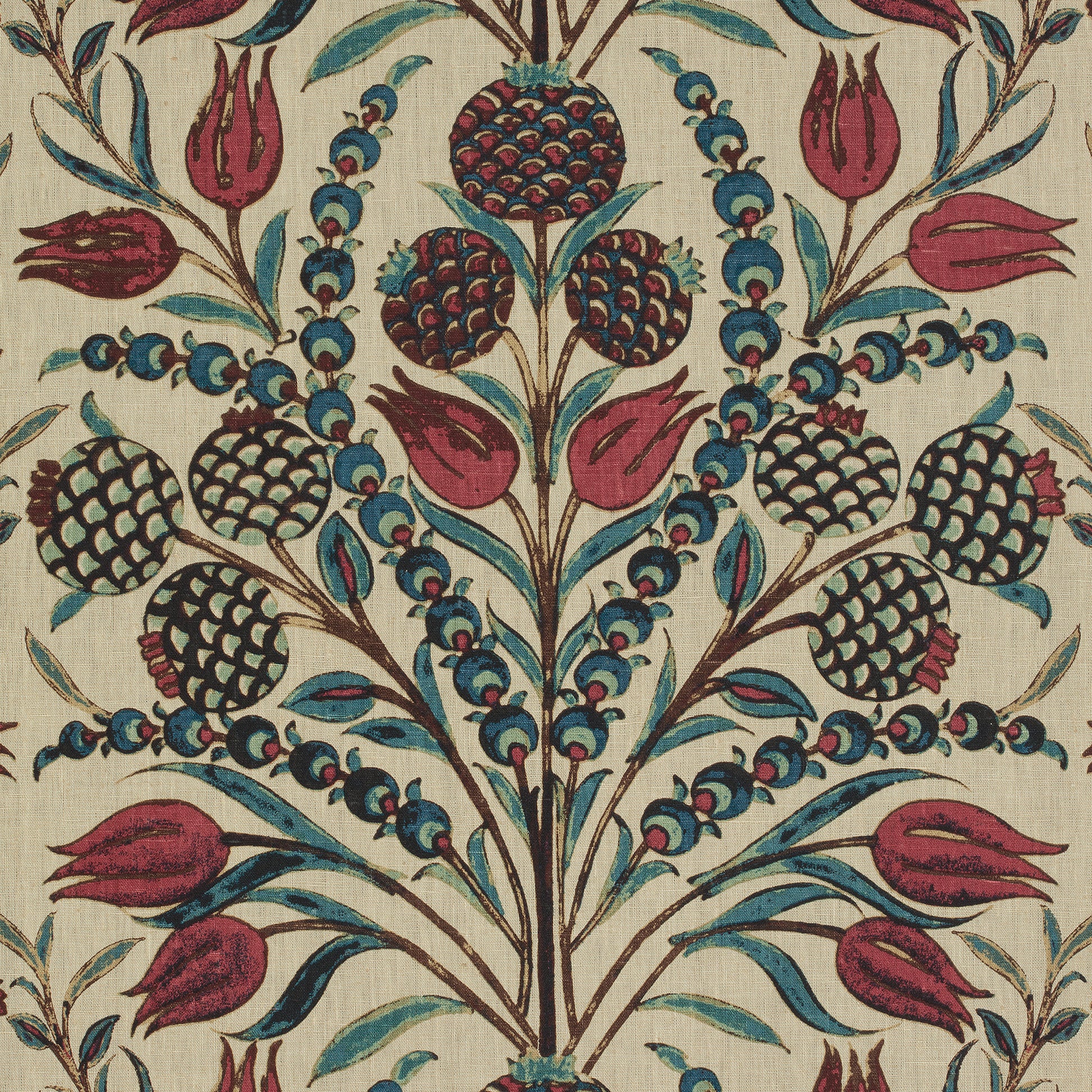 Buy samples of F972601 Corneila Printed Chestnut Hill Thibaut Fabrics