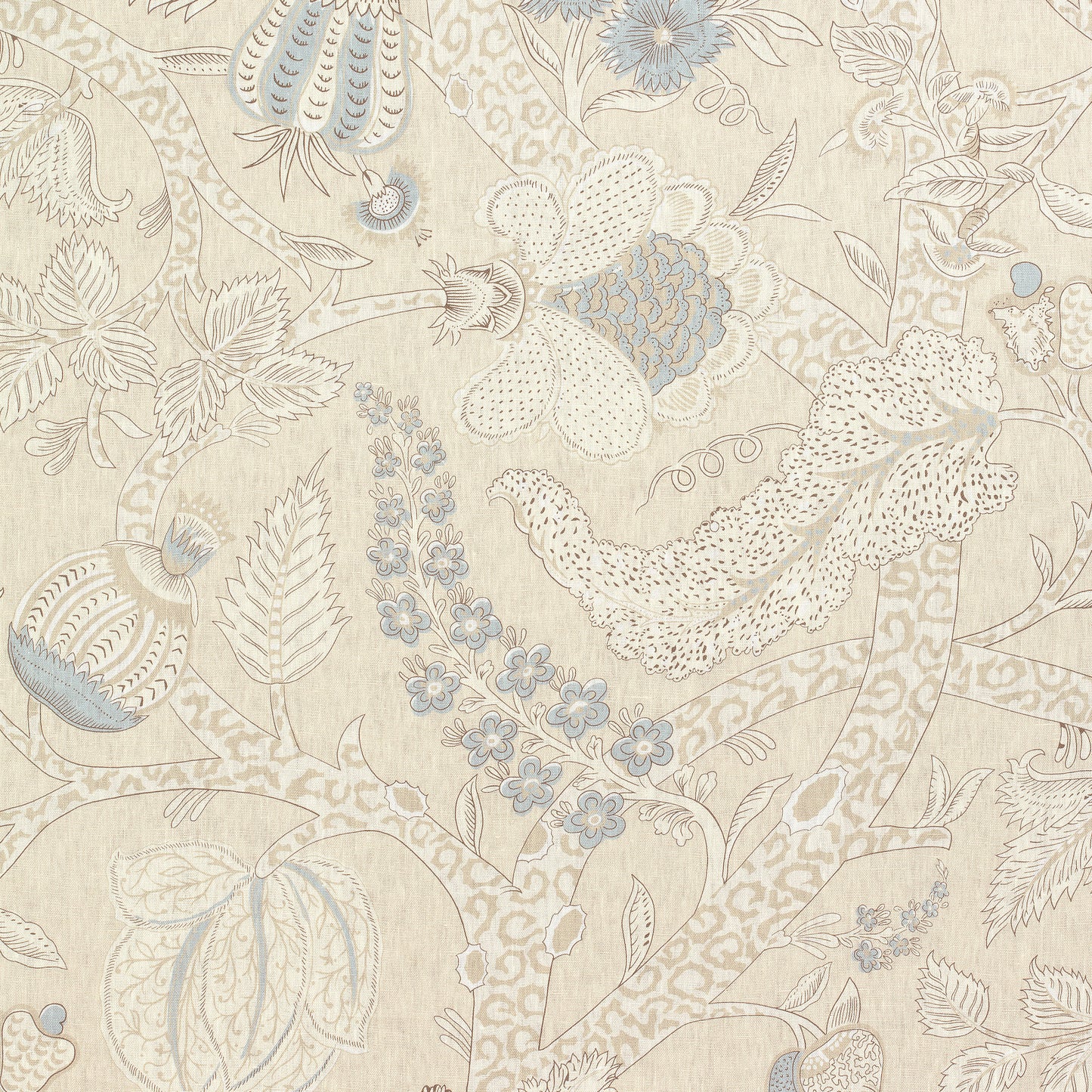 Buy samples of F972622 Macbeth Printed Chestnut Hill Thibaut Fabrics
