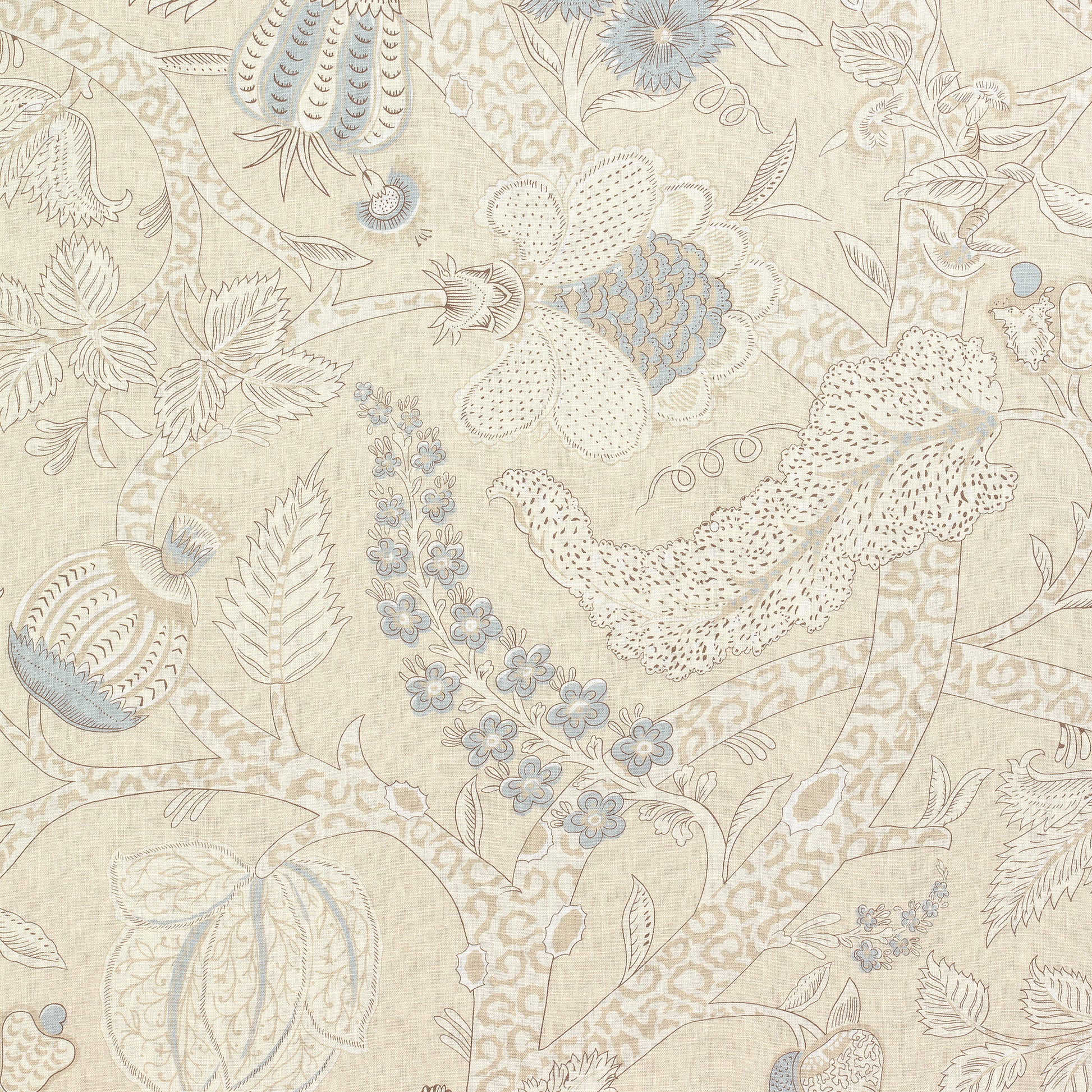 Buy samples of F972622 Macbeth Printed Chestnut Hill Thibaut Fabrics