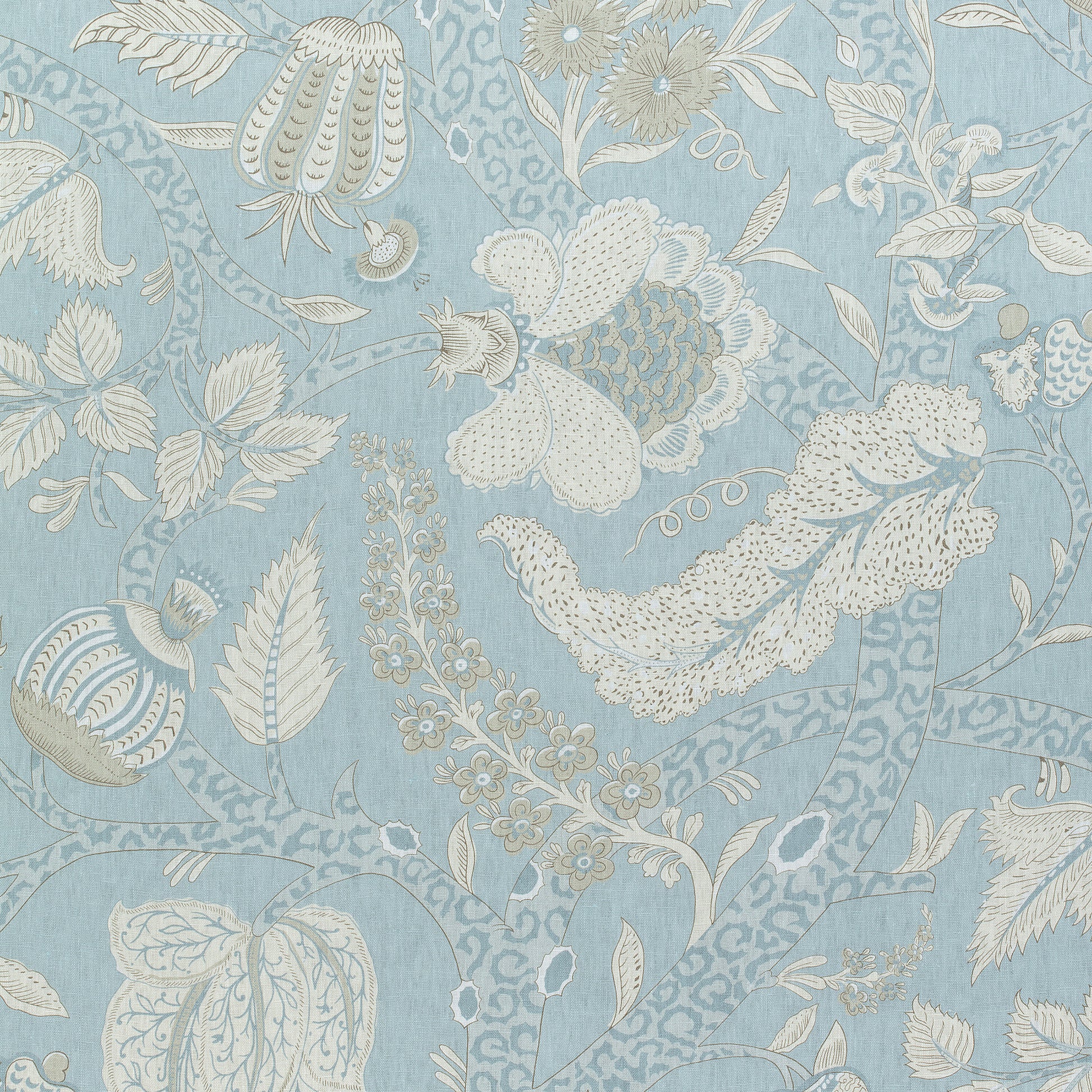 Buy samples of F972623 Macbeth Printed Chestnut Hill Thibaut Fabrics