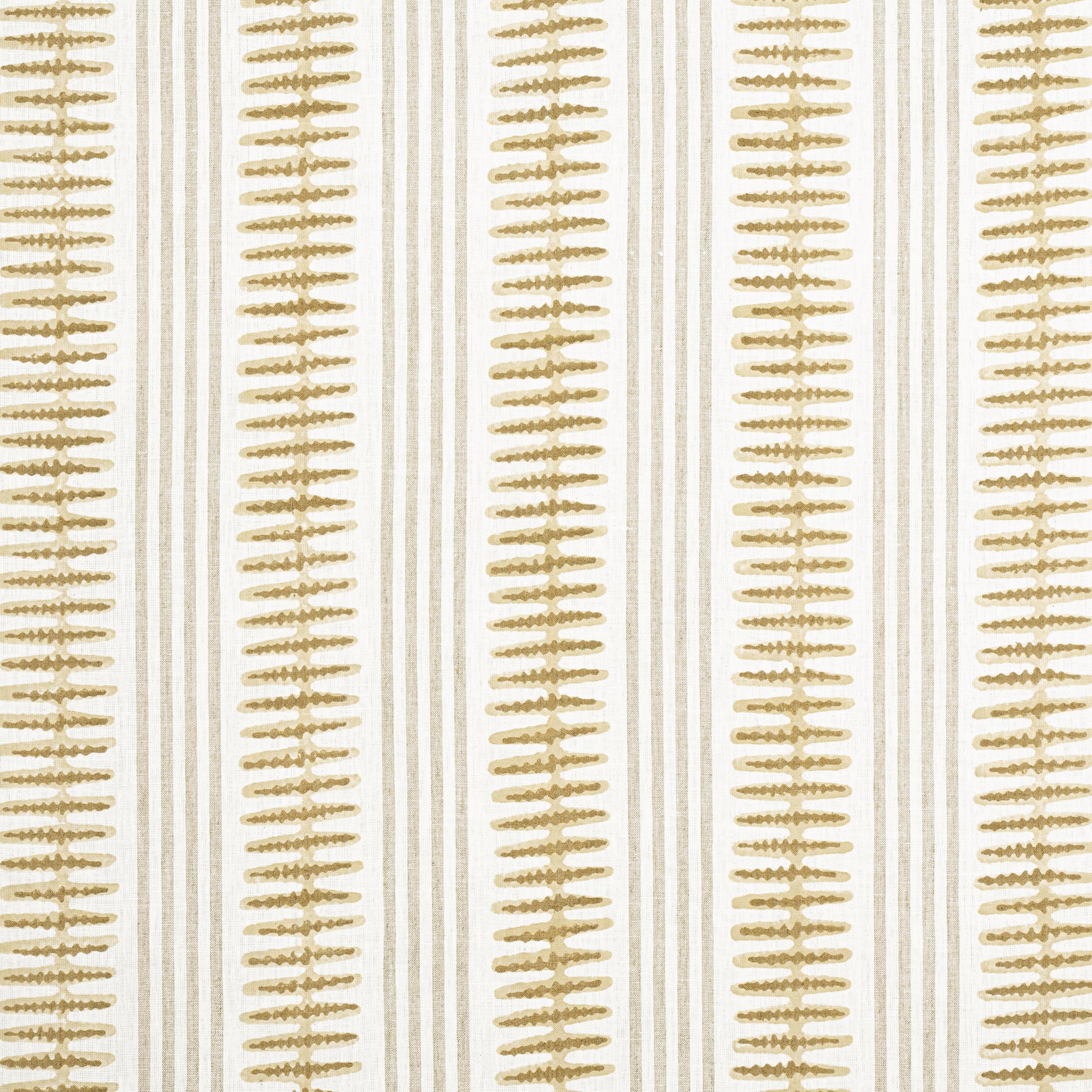 Purchase Thibaut Fabric SKU# F981316 pattern name Indo Stripe color Camel