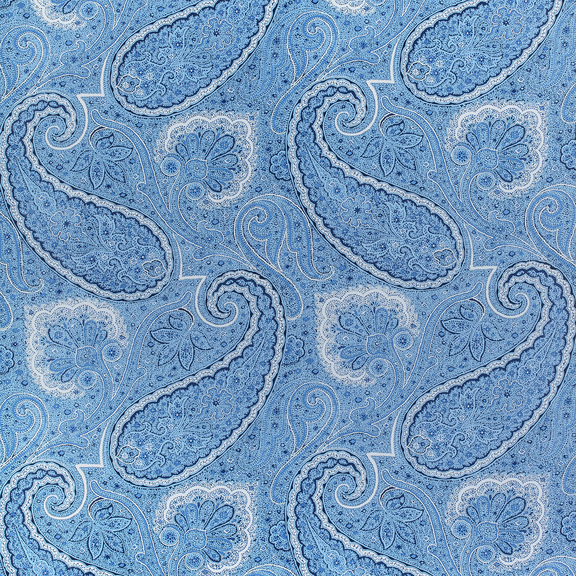 Buy samples of F985079 Sherrill Paisley Printed Greenwood Thibaut Fabrics