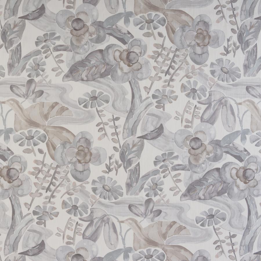 Sample FAERIE.10.0 Faerie Grey Botanical Kravet Design Fabric