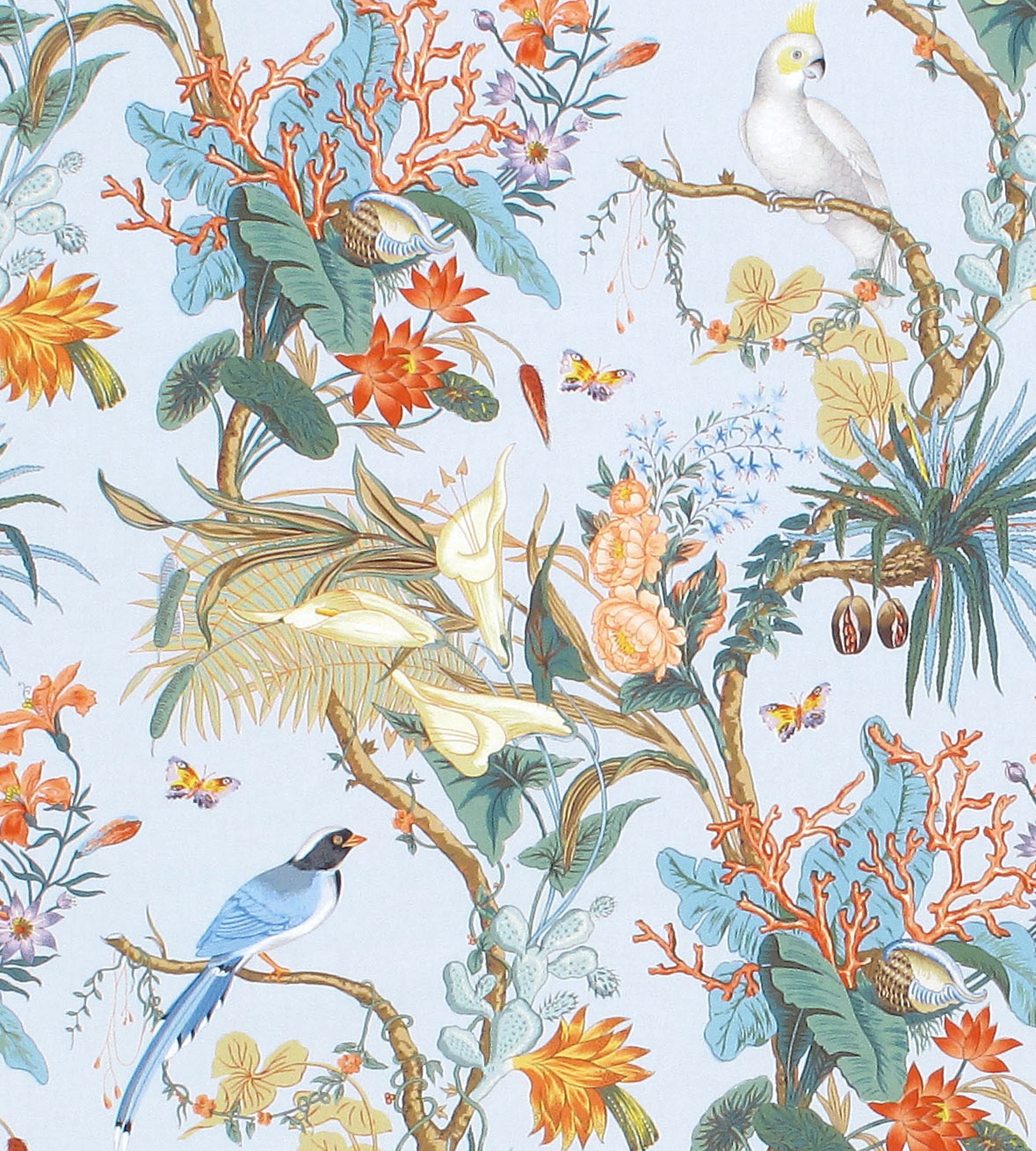 Purchase Old World Weavers Fabric Item# FB 0001CINQ, Cinque Terra Coral Sky 1