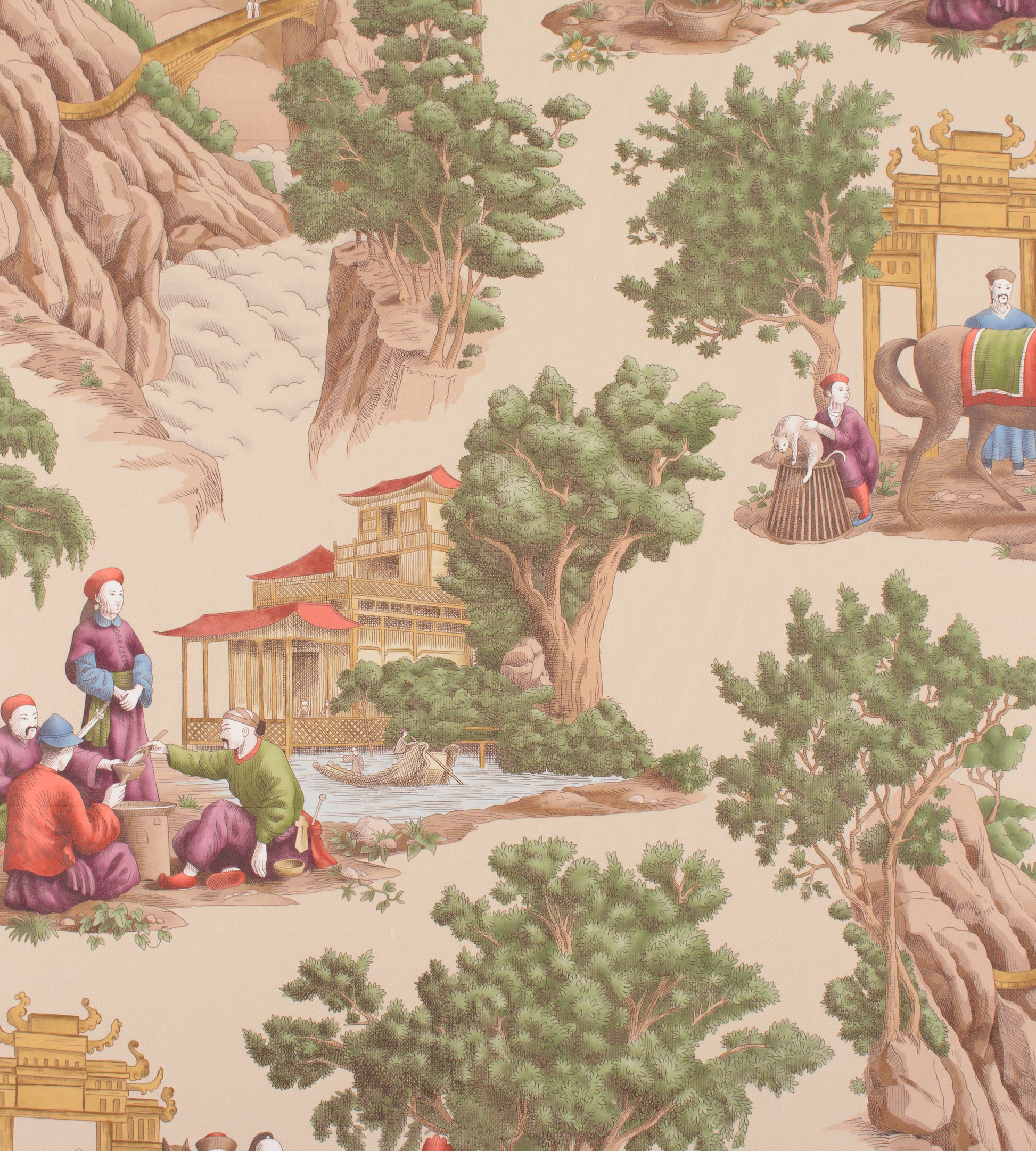 Purchase Old World Weavers Fabric Item# FB 0002MA29, Mandarin Toile Document 1