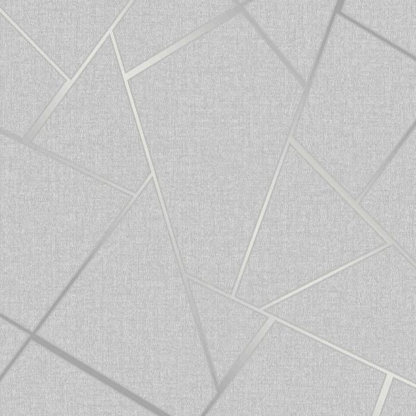 Purchase FD42280 Brewster Wallpaper, Quartz Silver Fractal - Medley