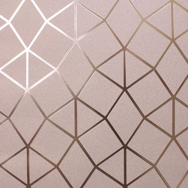 Purchase FD42561 Brewster Wallpaper, Stella Blush Geo Trellis - Medley