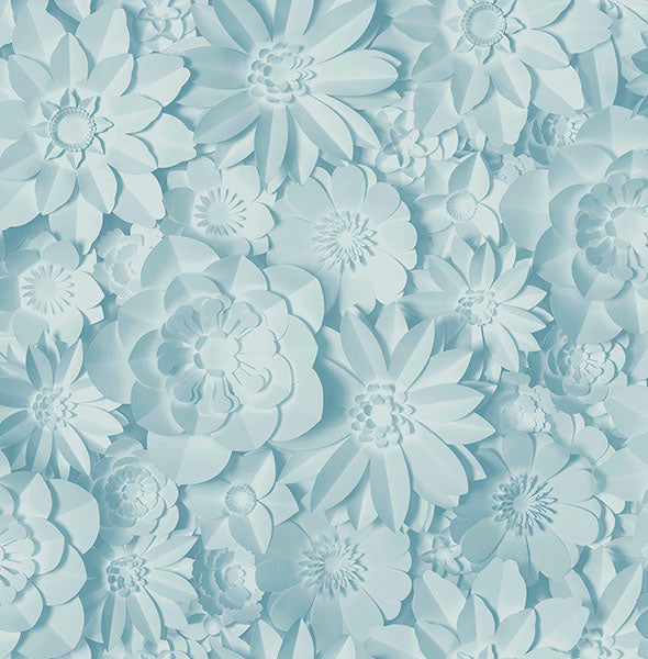 Purchase FD42598 Brewster Wallpaper, Dacre Light Blue Floral - Medley