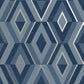 Purchase FD42608 Brewster Wallpaper, Shard Blue Geometric - Medley