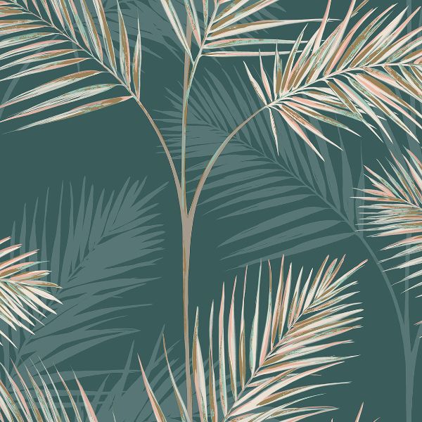 Purchase FD42679 Brewster Wallpaper, South Beach Evergreen Fronds - Medley