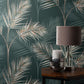 Purchase FD42679 Brewster Wallpaper, South Beach Evergreen Fronds - Medley12