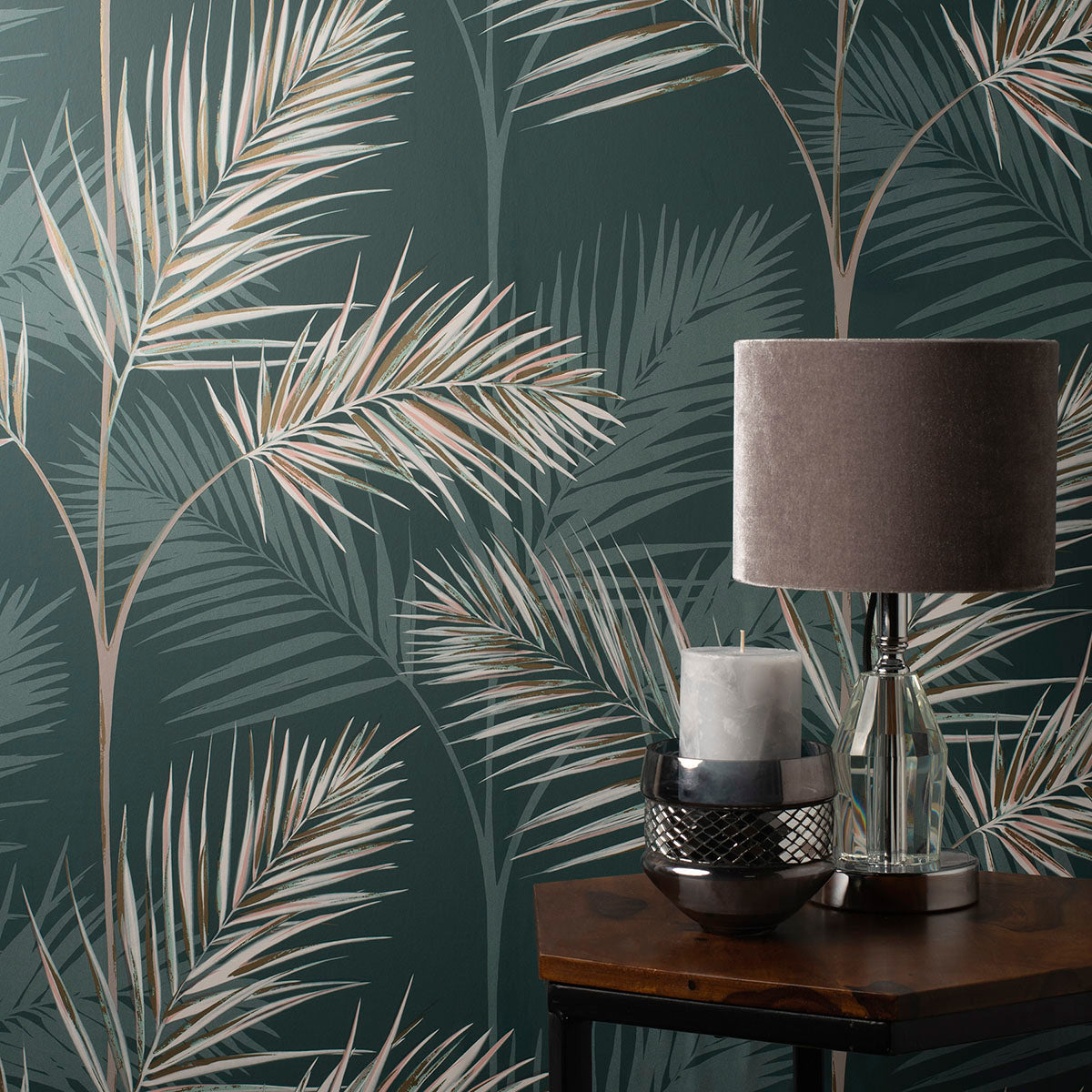 Purchase FD42679 Brewster Wallpaper, South Beach Evergreen Fronds - Medley12