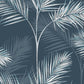 Purchase FD42681 Brewster Wallpaper, South Beach Navy Fronds - Medley