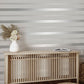 Purchase FD42797 Brewster Wallpaper, Collin Silver Bexley Stripe - Medley1