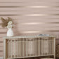 Purchase FD42799 Brewster Wallpaper, Collin Pink Bexley Stripe - Medley1
