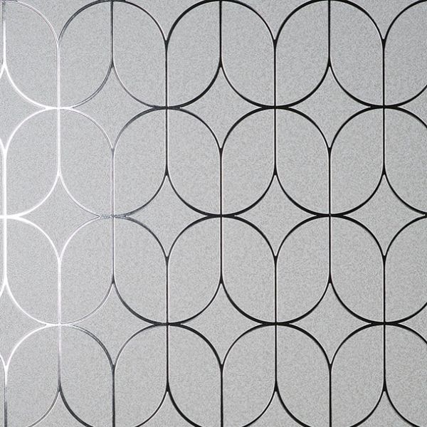 Purchase FD42803 Brewster Wallpaper, Raye Silver Rosco Trellis - Medley