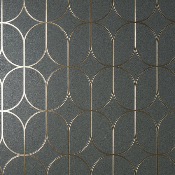Purchase FD42804 Brewster Wallpaper, Raye Charcoal Rosco Trellis - Medley