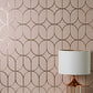 Purchase FD42805 Brewster Wallpaper, Raye Pink Rosco Trellis - Medley1