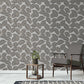 Purchase FD42819 Brewster Wallpaper, Larson Grey Leaf - Medley1