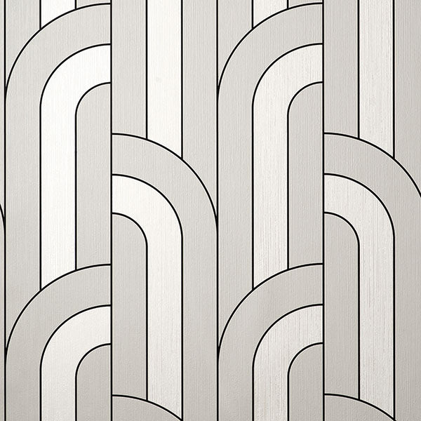 Purchase FD42843 Brewster Wallpaper, Ezra Platinum Arch - Medley