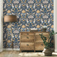 Purchase FD42950 Brewster Wallpaper, Fae Navy Woodland - Medley1