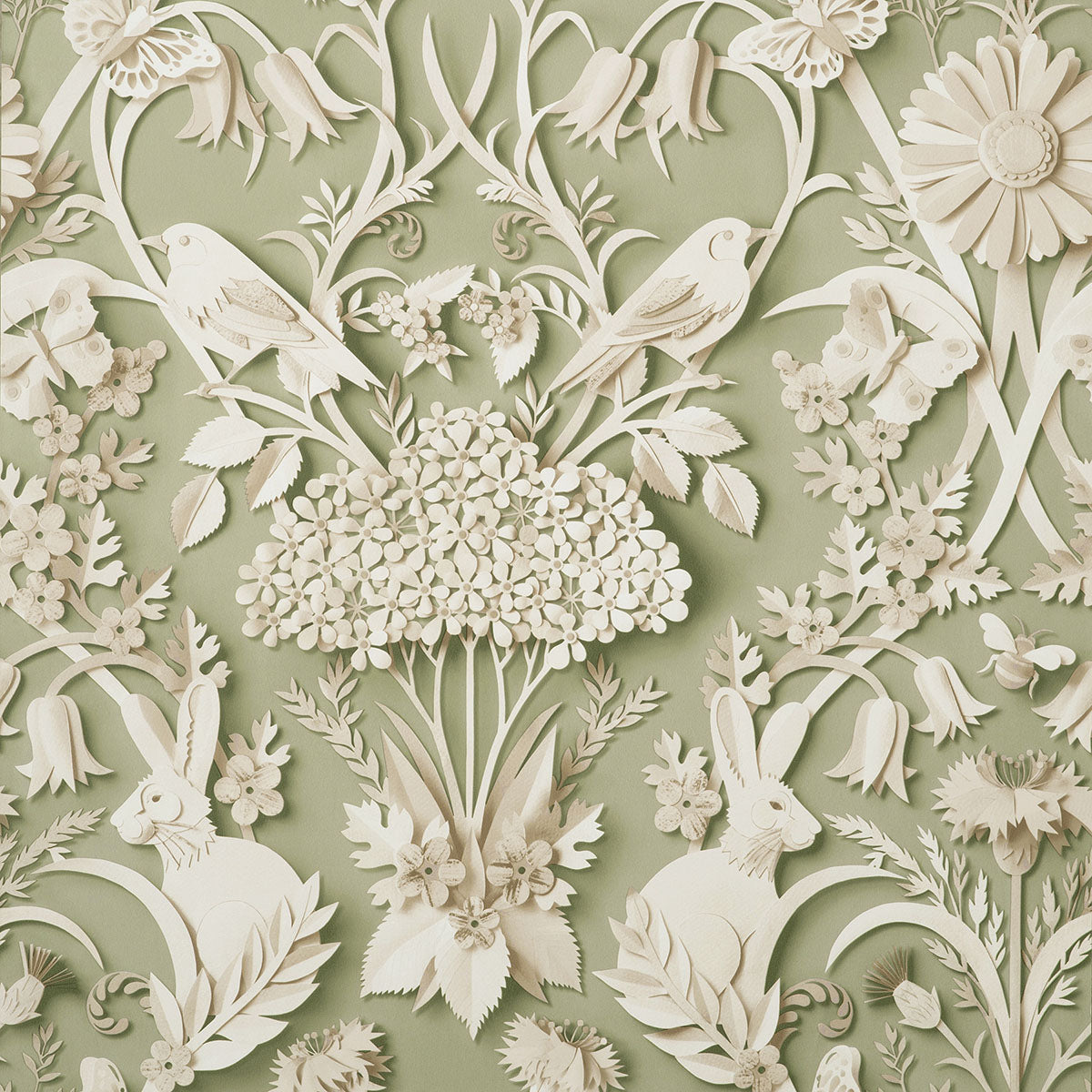 Purchase FD42951 Brewster Wallpaper, Fae Sage Woodland - Medley