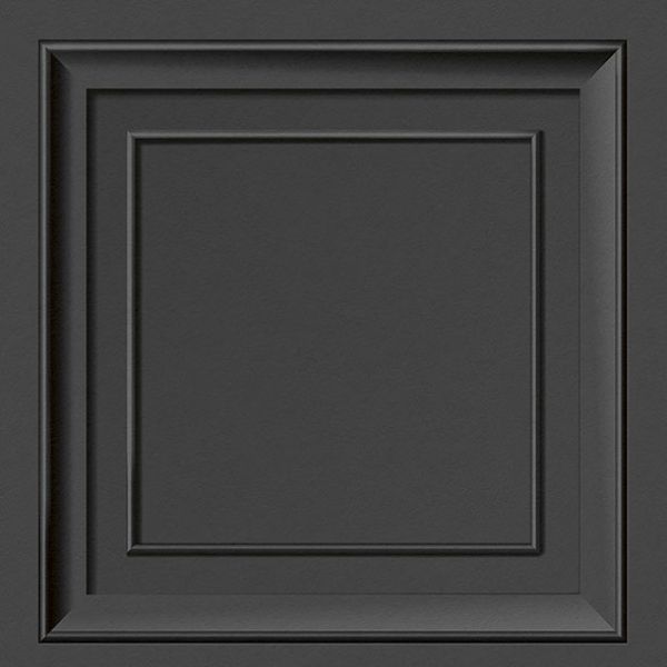 Purchase FD43001 Brewster Wallpaper, Distinctive Dark Grey Square Panel - Medley