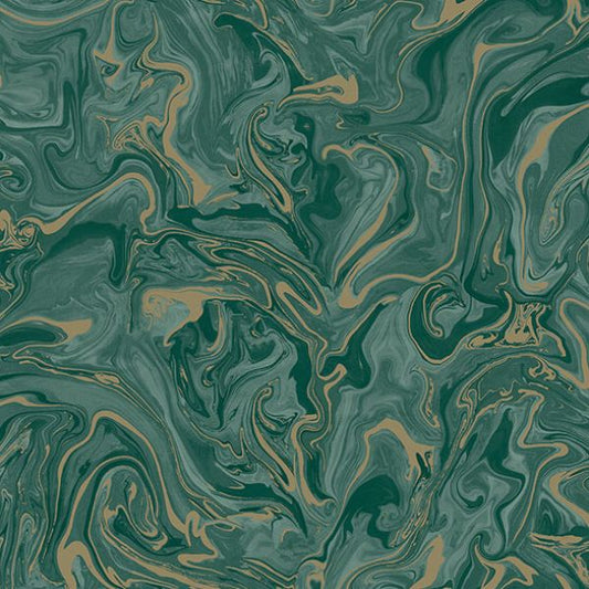 Purchase FD43058 Brewster Wallpaper, Suave Dark Green Marble - Medley
