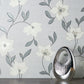 Purchase FD43066 Brewster Wallpaper, Larson White Floral - Medley1