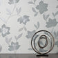 Purchase FD43068 Brewster Wallpaper, Larson Grey Floral - Medley1
