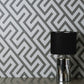 Purchase FD43069 Brewster Wallpaper, Meander Charcoal Geo - Medley1